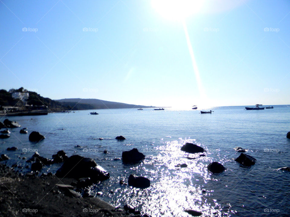 Harbour in Santorini