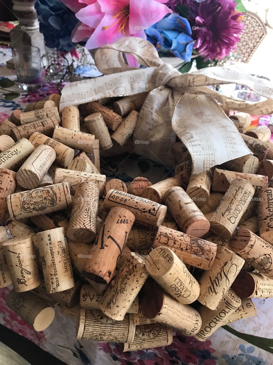 Cheers to wine cork wreaths 🍷