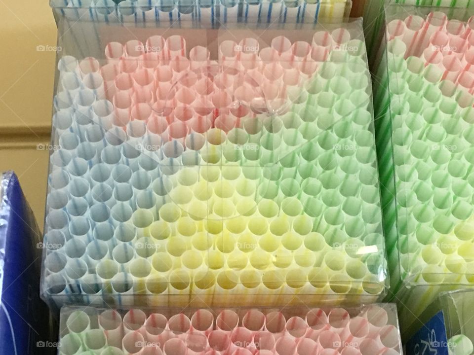 Kids colourful straws