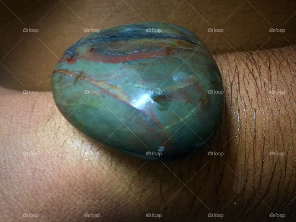 A beautiful stone with colors