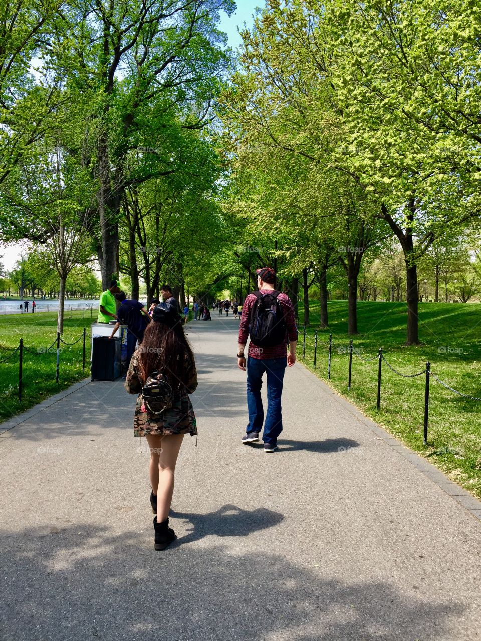 Beautiful walk on the Memorial Park of Washington CC