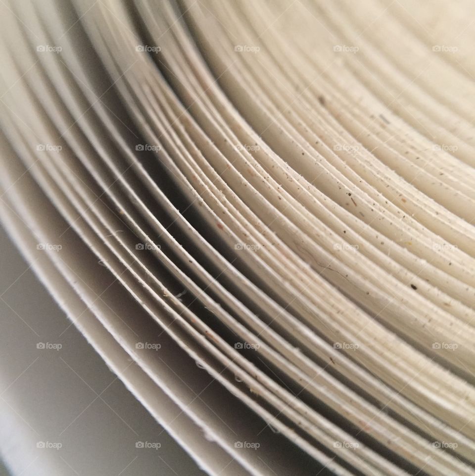 Macro layers of paper