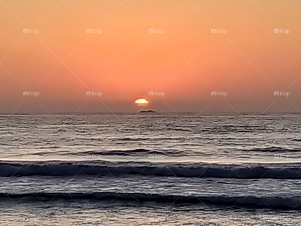 puesta de sol serena Chile