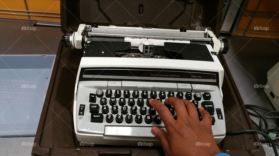 tapping machine. the old tapping machine