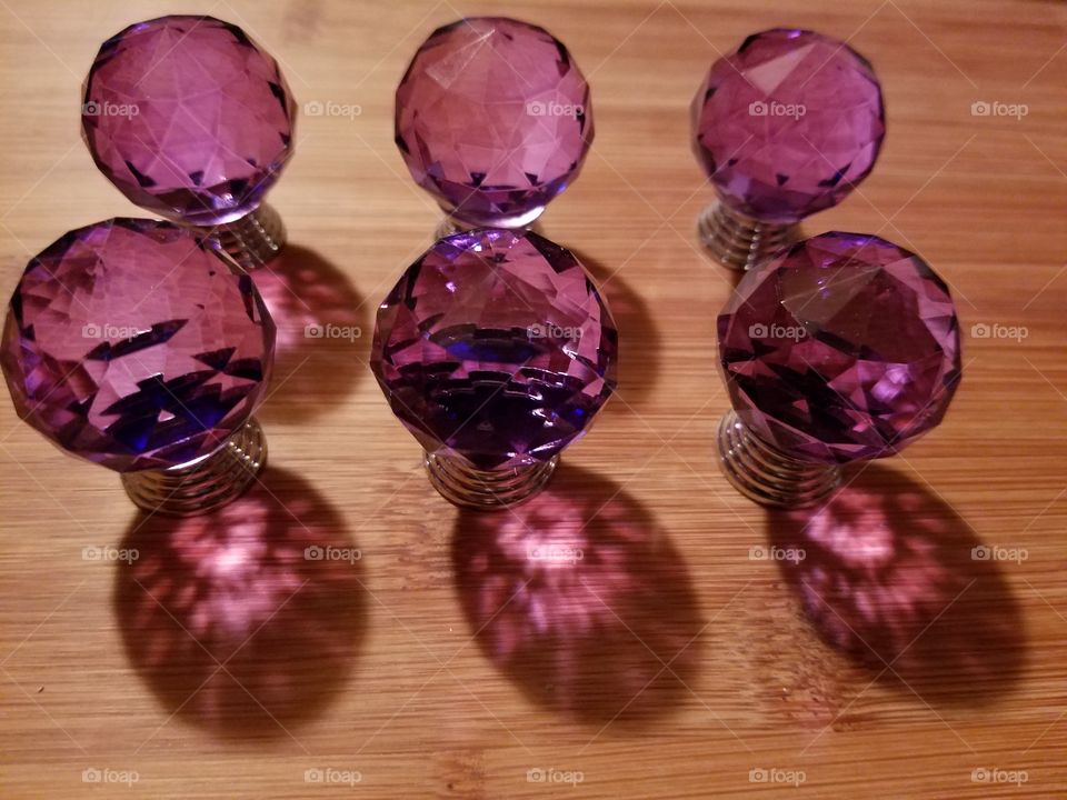 look into my purple crystal balls