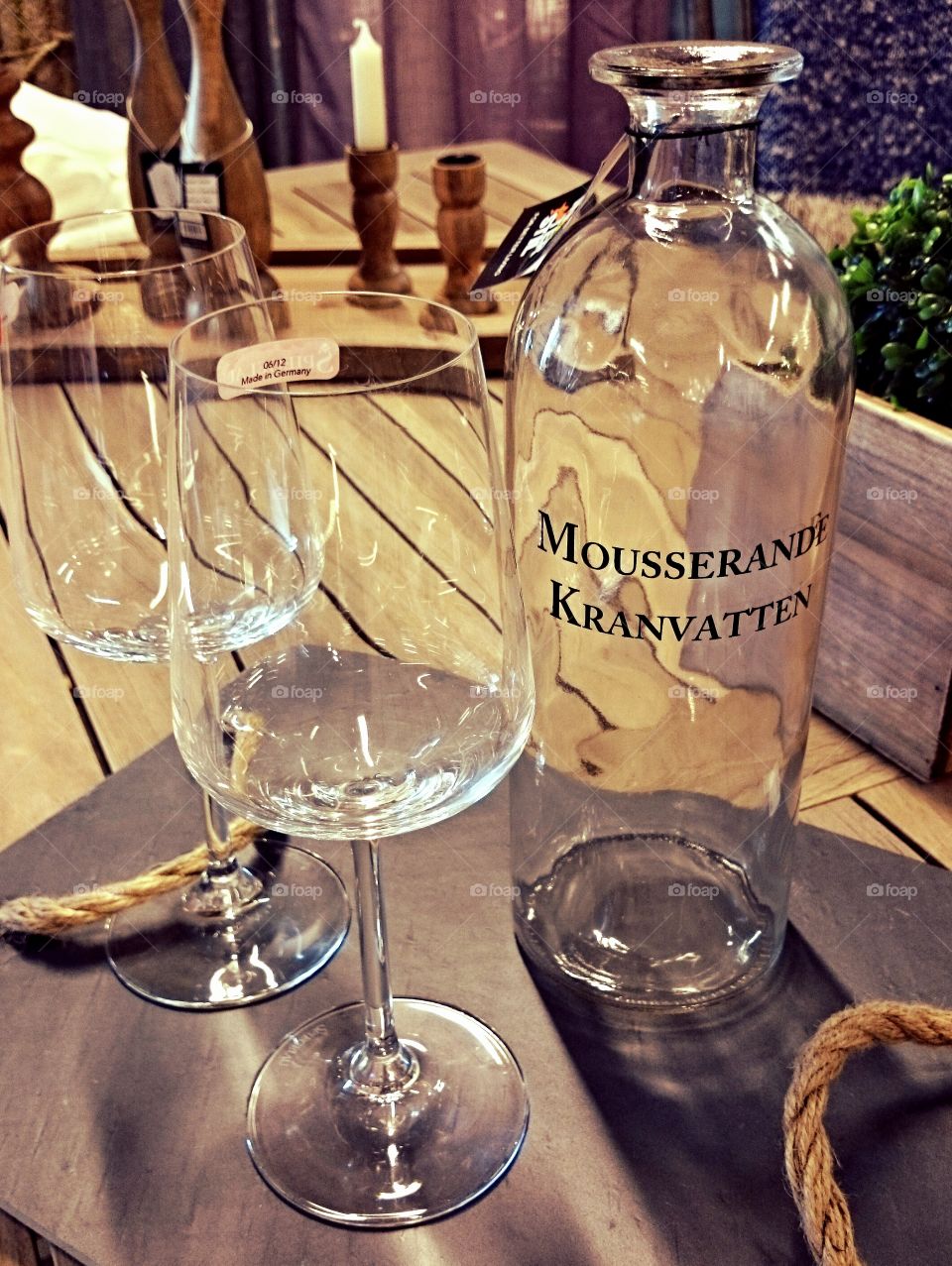 Bottles. clear Northern Swedish clean water