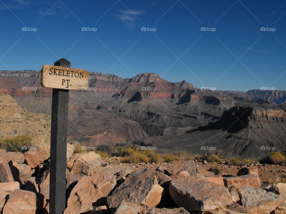 Hiking to the base of the Grand Canyon in Arizona