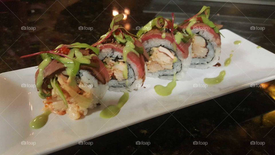 surf and turf sushi