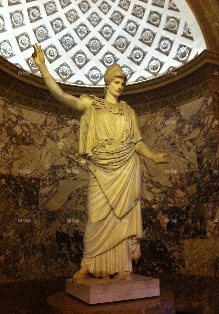 Statue of Athena,  Louvre, Paris.
