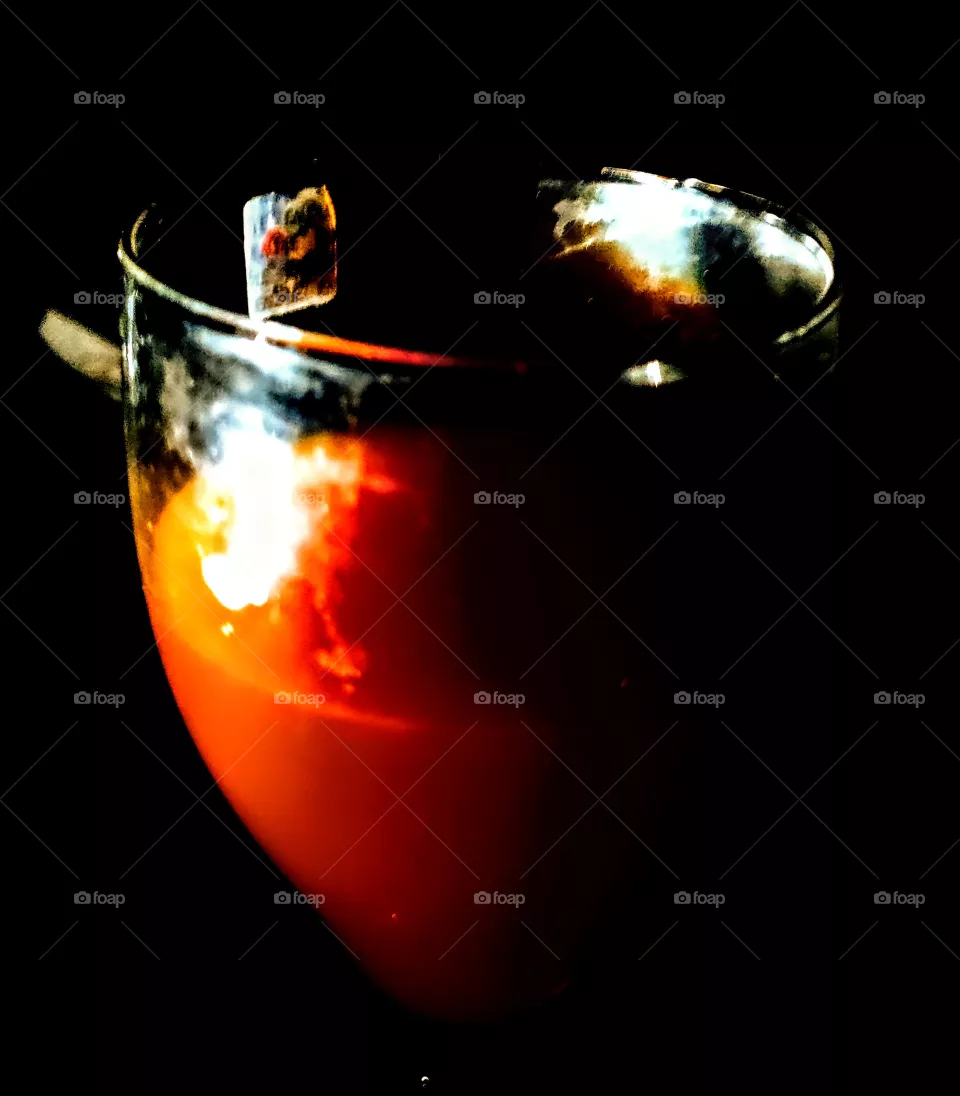 juice and glass
