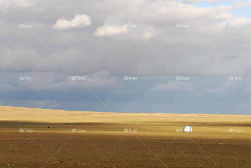 sky green grassland cloud by el62580000