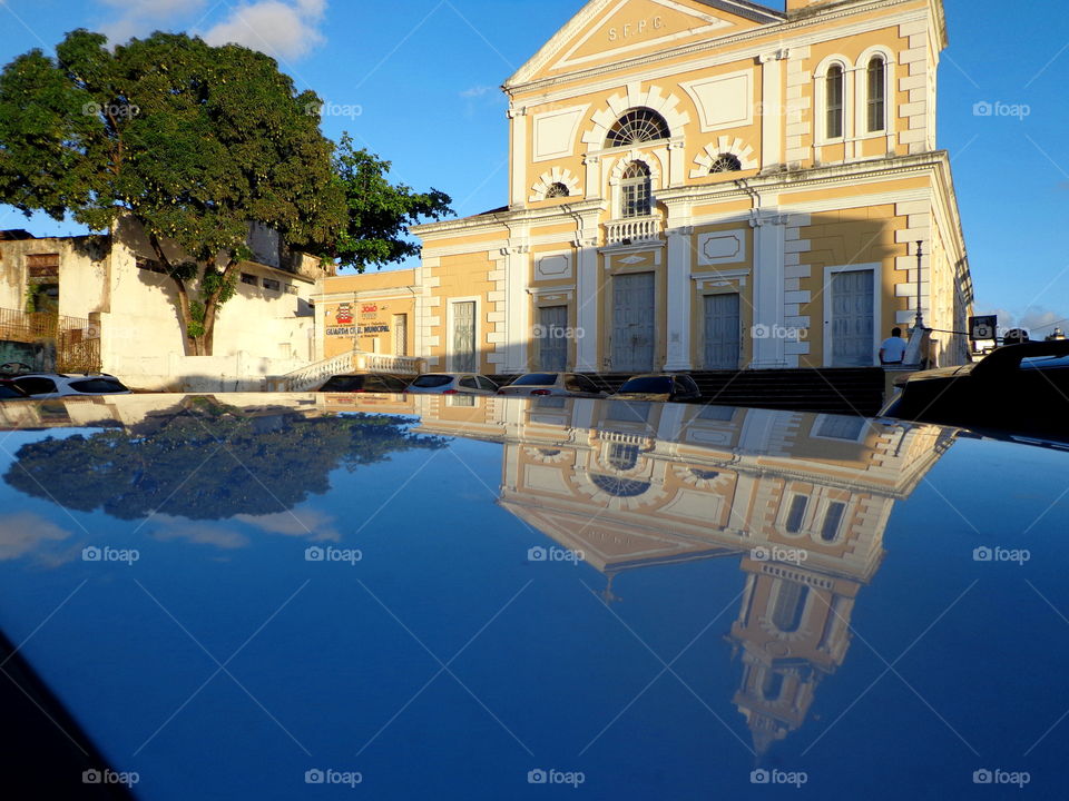 beautiful architectural view of João Pessoa Paraíba Brasil. historical center