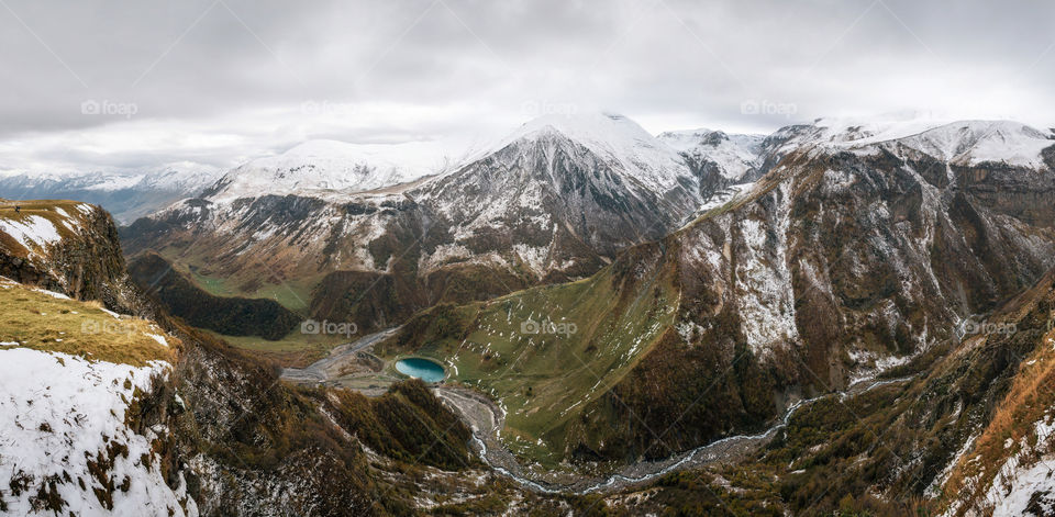 View of mountain in winter