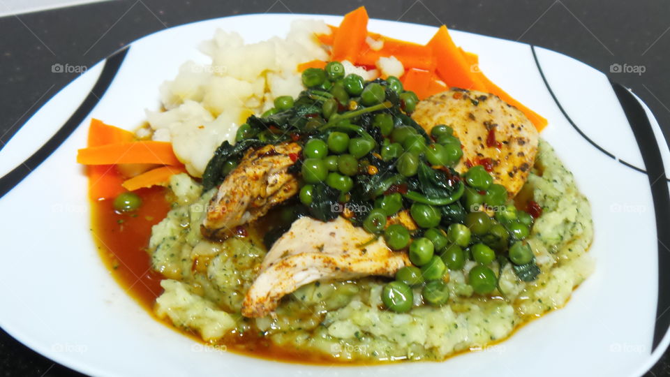 Chicken and maple glaze