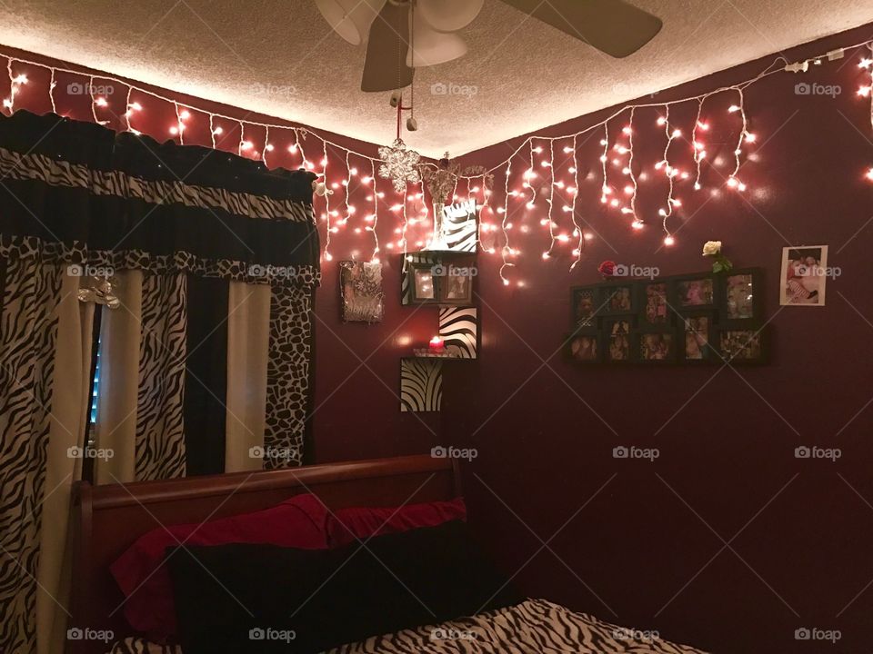 Red room, red rose, red candle, red pillows