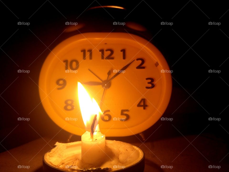 time, candle, night, late to dinner