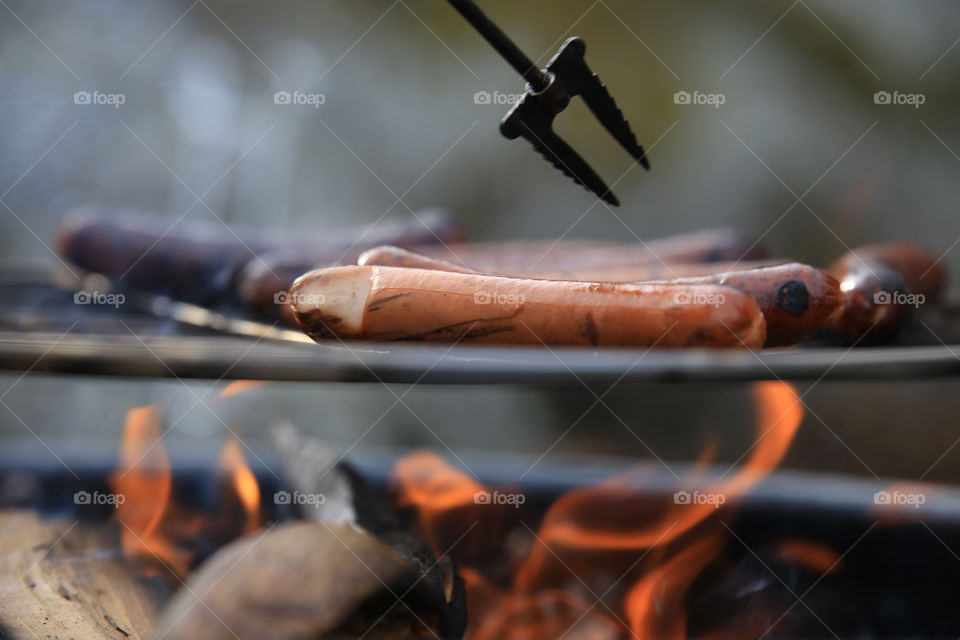 Frying Sausages