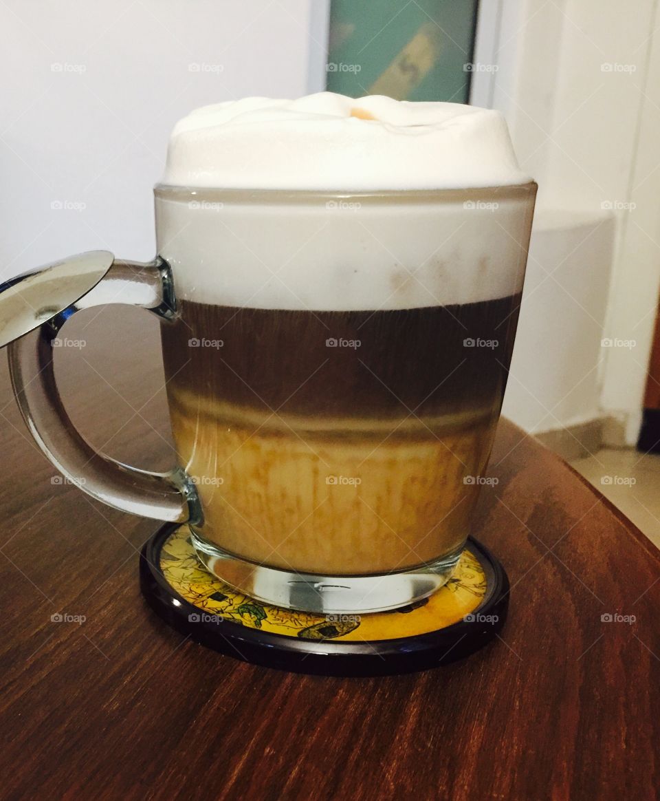 Espresso and soy milk