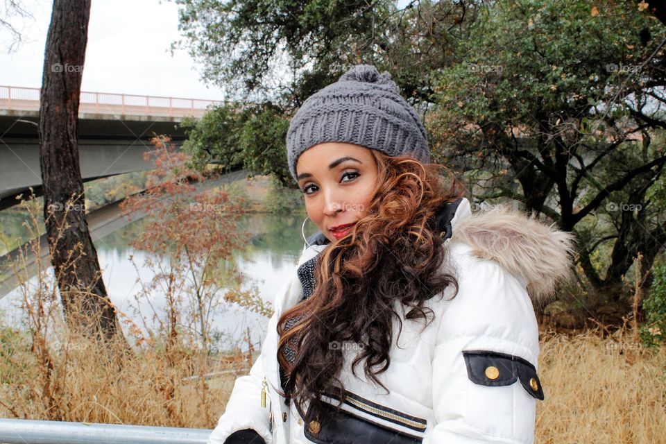 fashion model, nature shoot