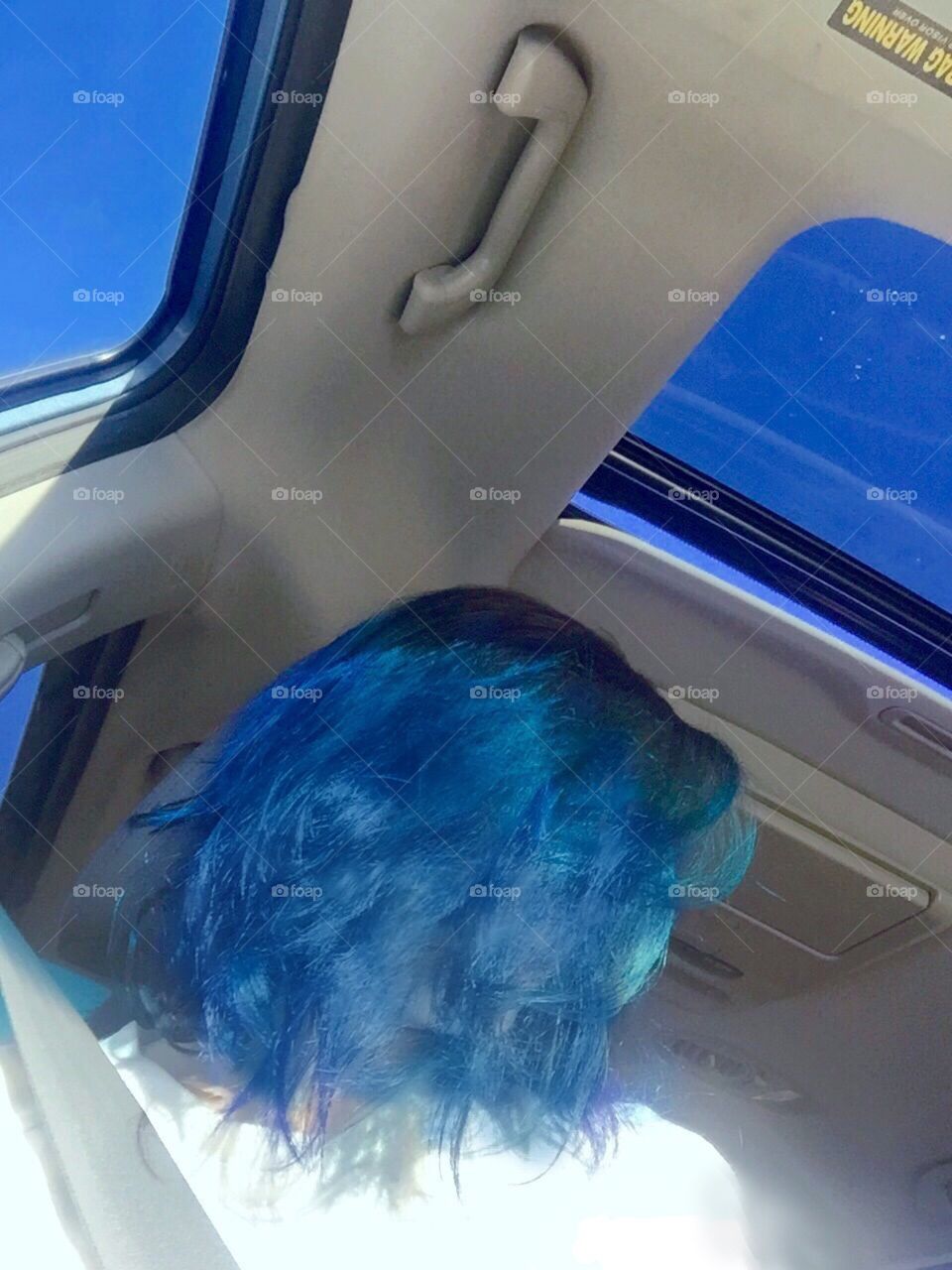 blue head