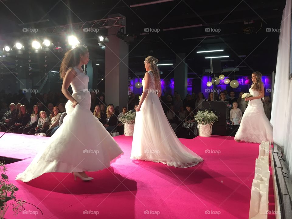 Fashion show at wedding fair