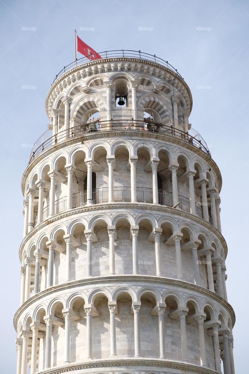 
"Upper floors of the Leaning Tower of Pisa