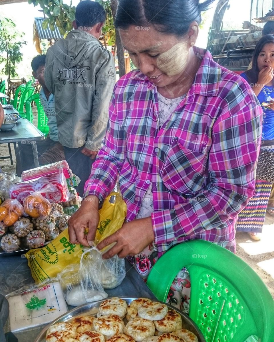 Burmese street food