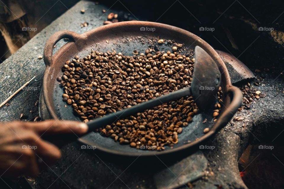 Coffee beans are the most beautiful thing in the world especially when it made with lovely hands