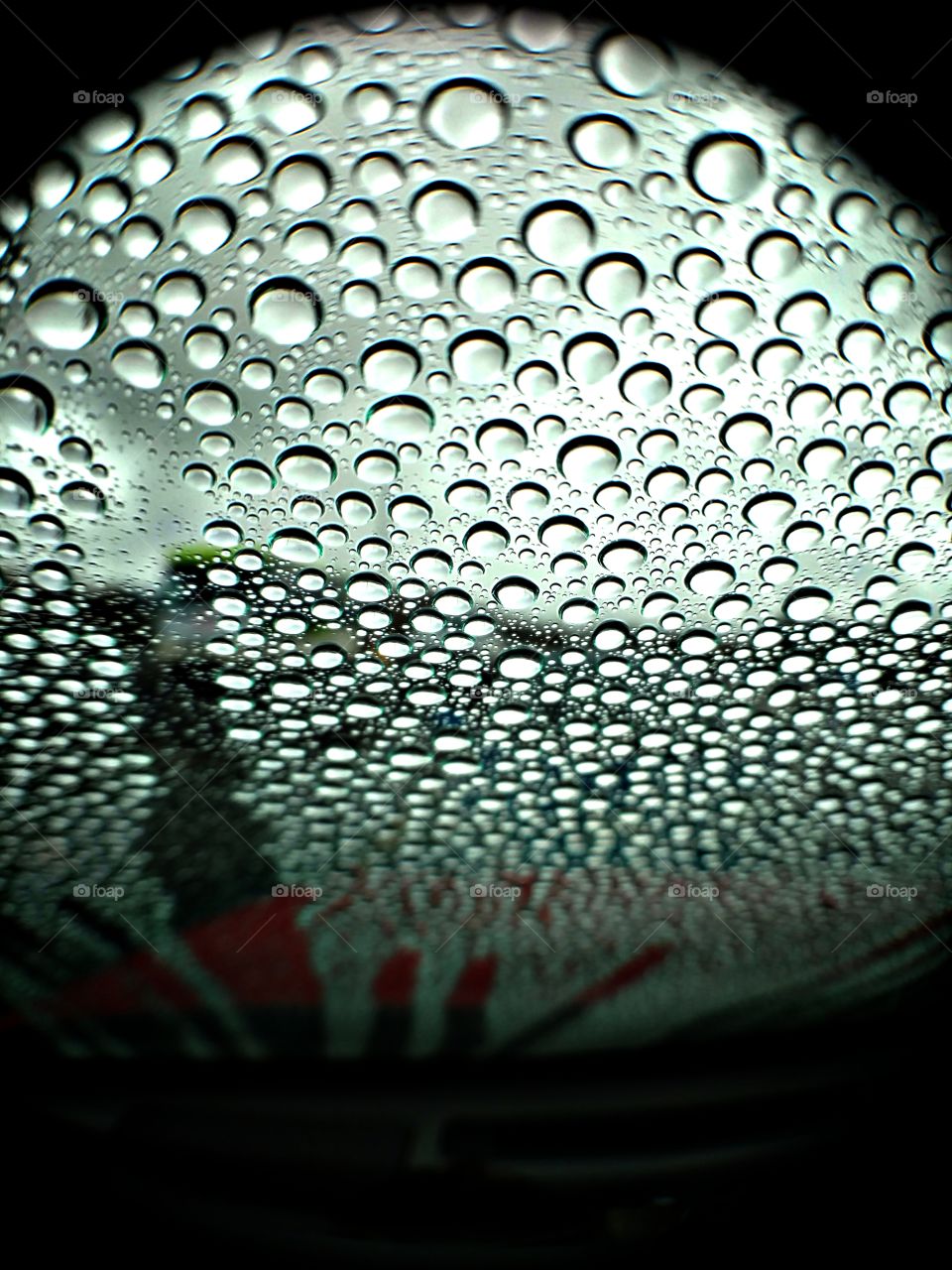rain on the windshield