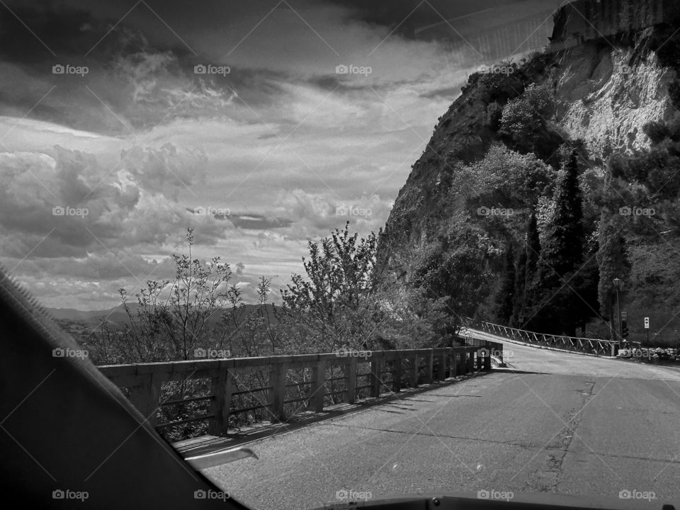 Monochrome, Road, Street, Landscape, No Person