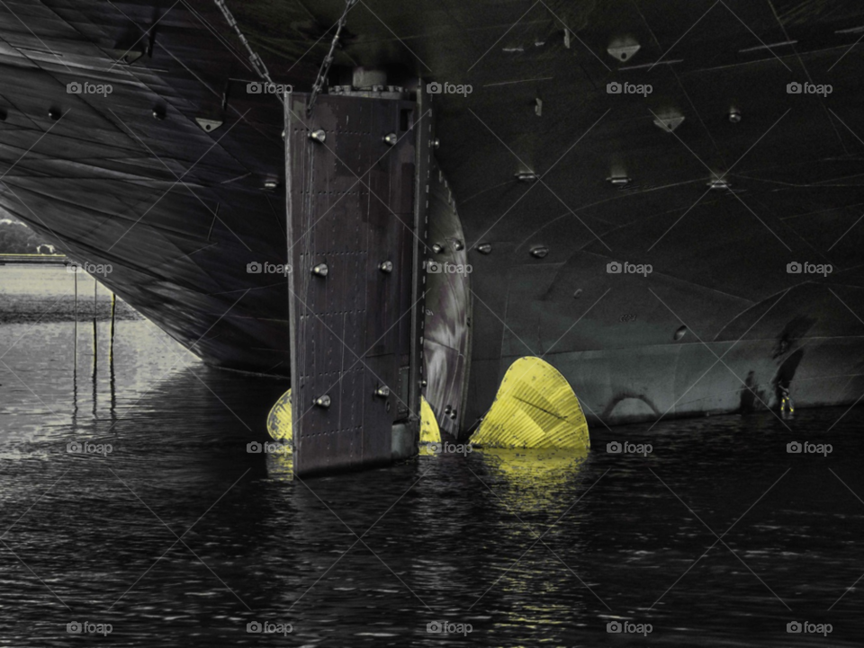 yellow black art ship by igor.zikovic