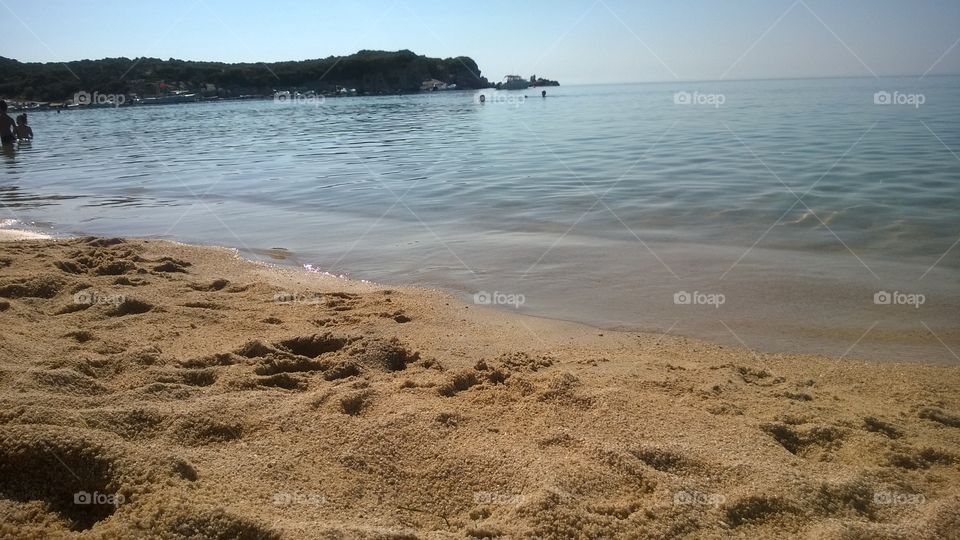 Sunny Kalamitsi beach Greece