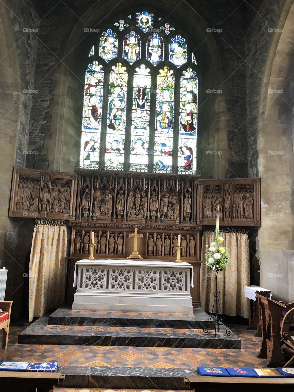 A most lovely stained glasses window, found in Ashburton Church, Devon, UK