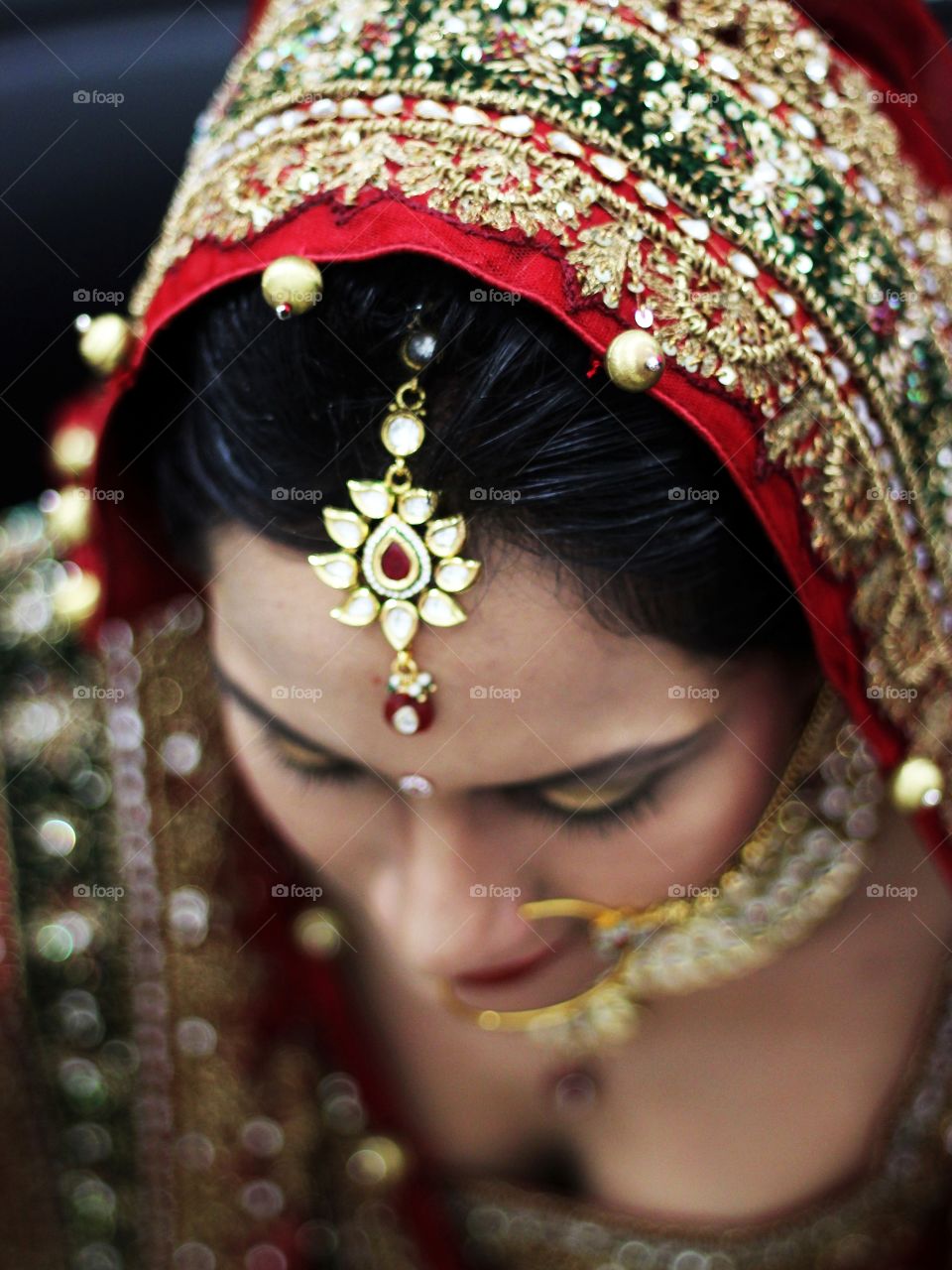 Beautiful Indian Bride. Indian Bride waiting for Groom