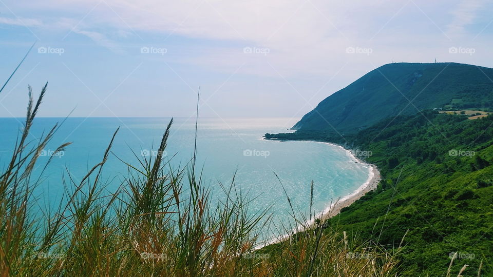 Beautiful bay in Marche, Italy