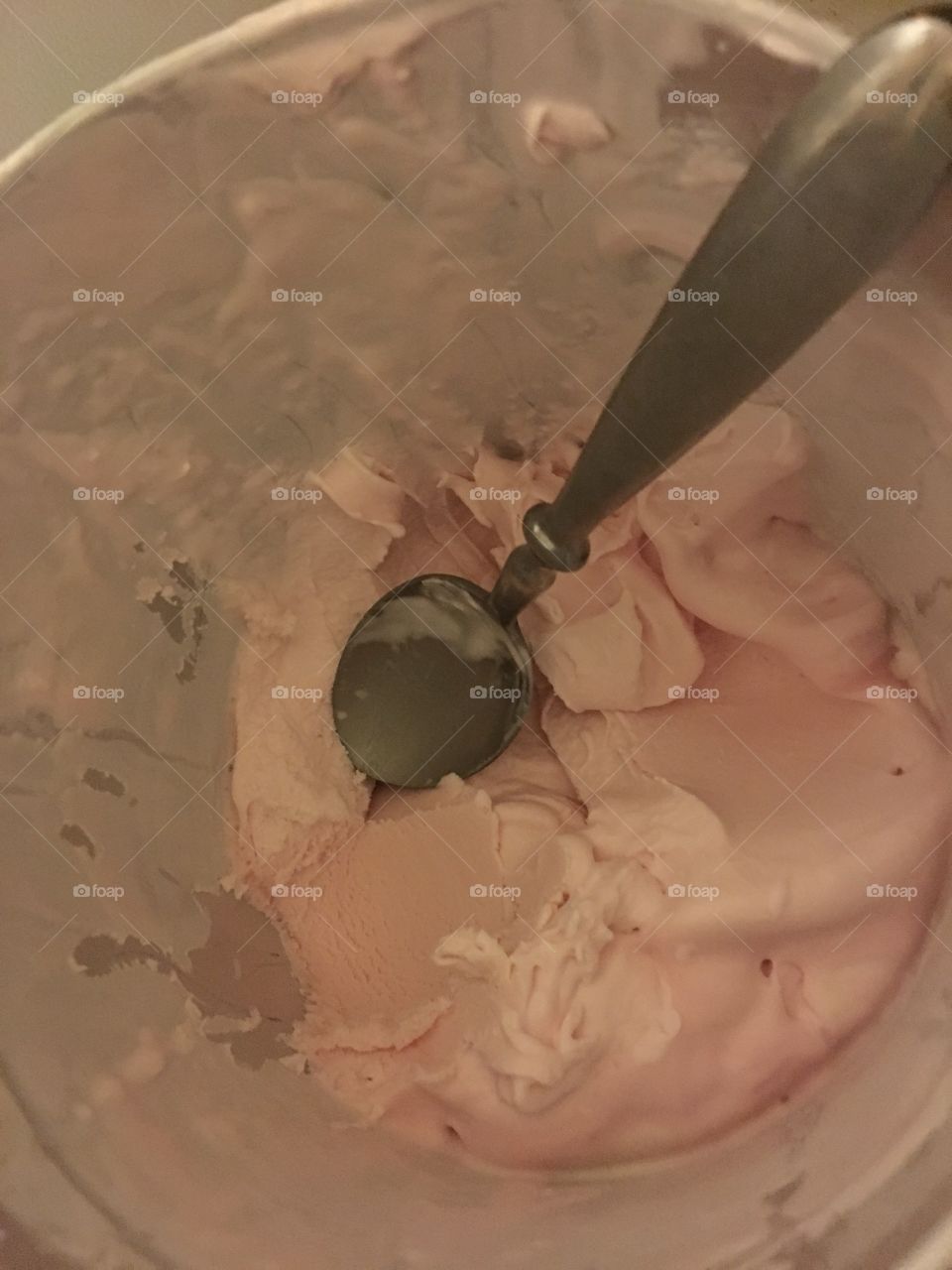 Homemade ice cream 
