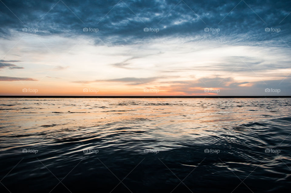 Sea and sky at sunset