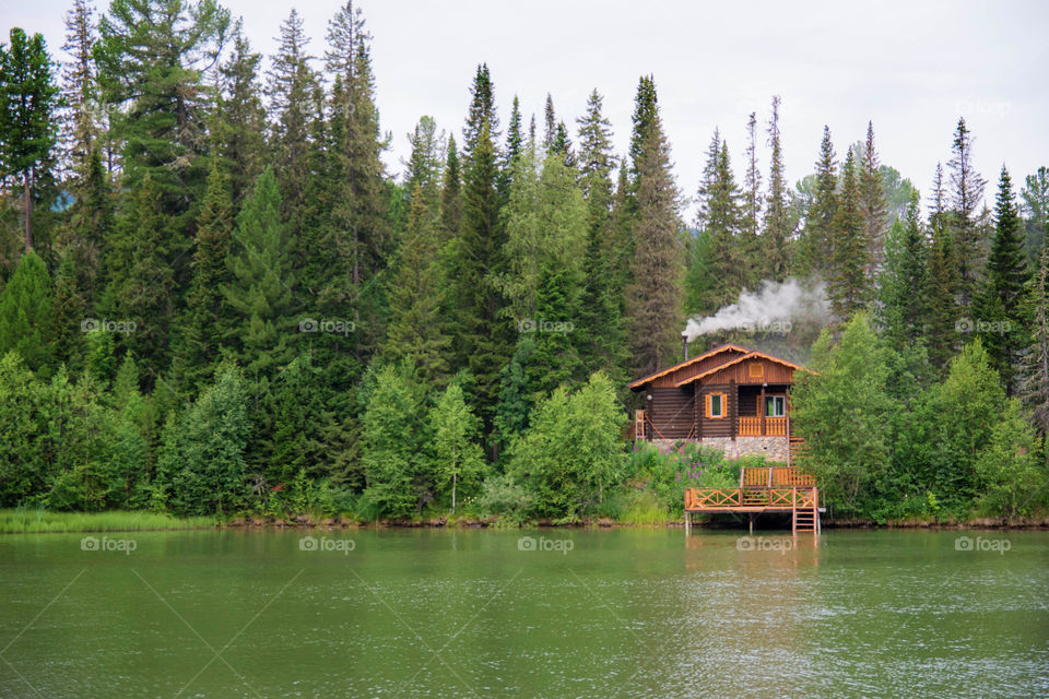 country house. some siberian house