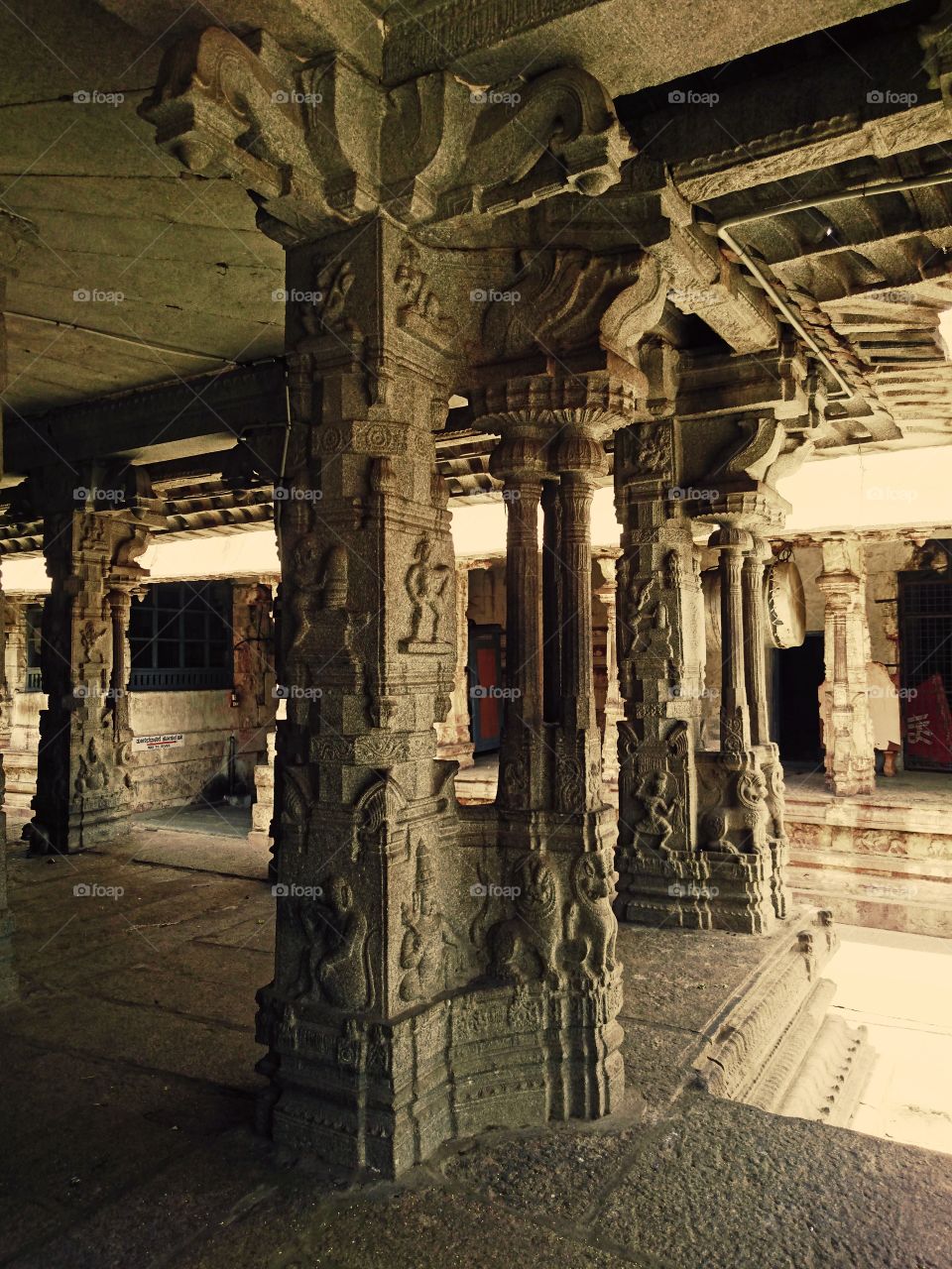 Mobile camera photography - Hampi temple - architecture