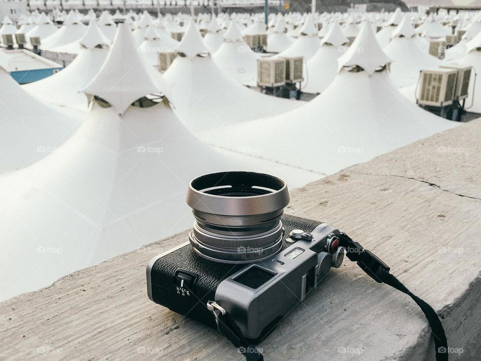 My Fujifilm Xpro2 in Mina during Hajj