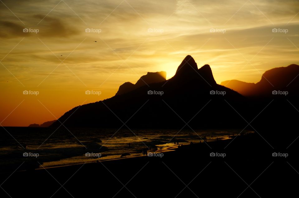 Brazilian sunset arpoardor golden beach