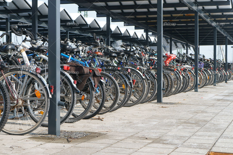 bike station parking full by lexlebeur