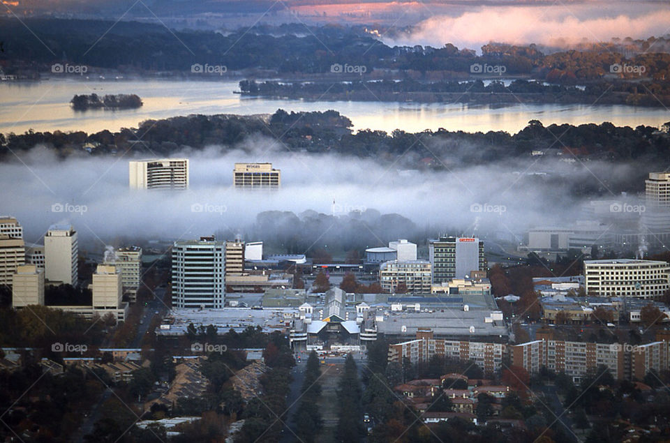 city mist fog capital by splicanka