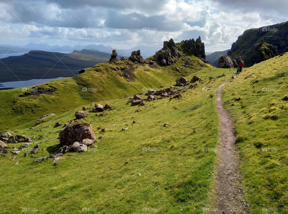 pathway to the Man Of Storr