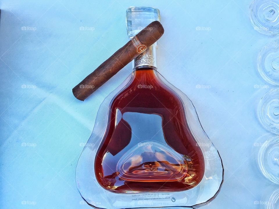 Richard Hennessy and cigar 