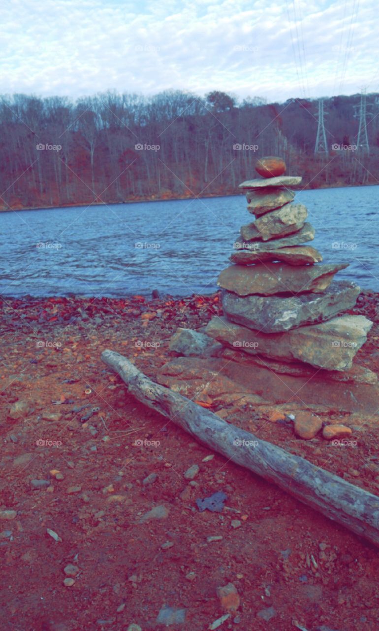Rock stacking to new heights.
