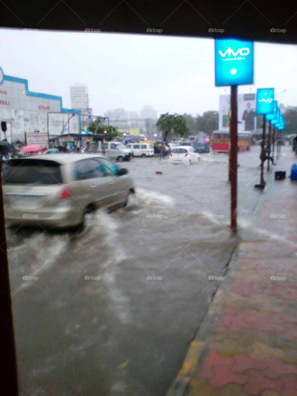 Road, Calamity, Storm, Street, Car