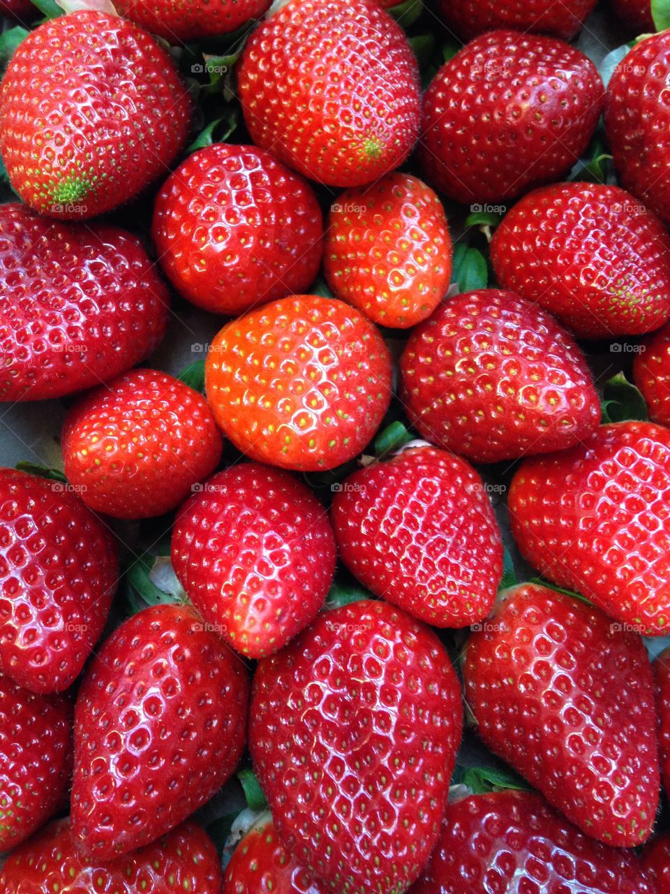 Strawberries background 