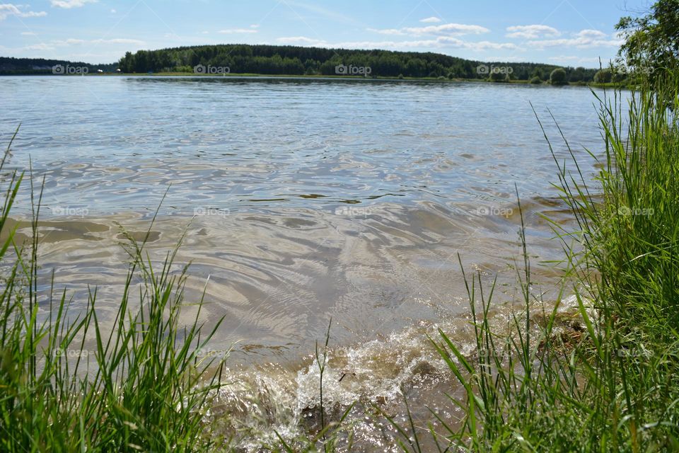 lake summer nature landscape