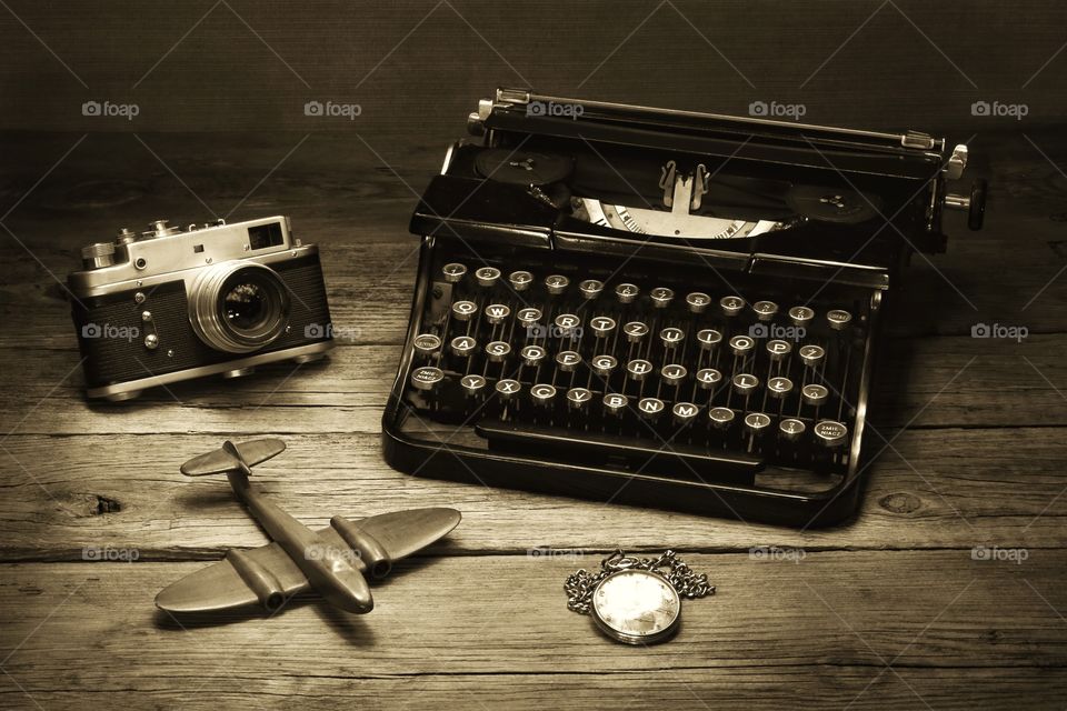 No Person, Retro, Typewriter, Nostalgia, Antique